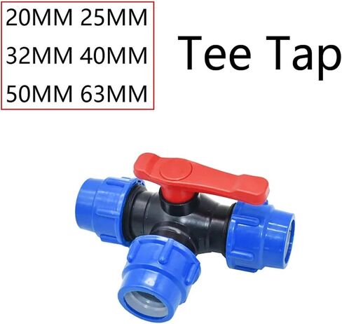 20/25/32/40/50/63mm PVC PE Tube Tap Water Splitter Quick Valve Connector Garden Farm Irrigation Water Pipe Fittings(Straight connector,25mm) in Kuwait