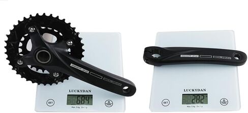 MTB Crankset Double Round Chainring Crankset 170mm Hollow Integrated Crank Arm Set 22-36T 24-38T Aluminum Alloy Chainring for 10/11 Speed in Kuwait