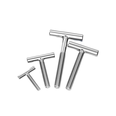 10pcs M5 X 45 mm T-Shap Welding Screw,304 Stainless Steel Thumb Screws,Silver T-Handle Bolts in Saudi Arabia