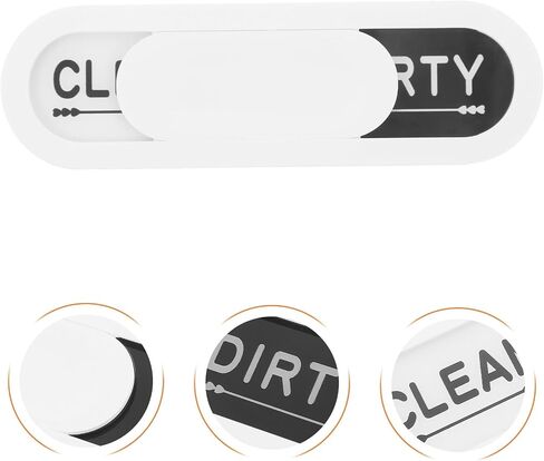 GANAZONO Magnetic Dishwasher Clean Dirty Sign Made of Sturdy Acrylic and Abs, Practical and Convenient Kitchen Accessory for Dishwasher and Fridge Use, for Organizing Kitchen and Laundry in Kuwait