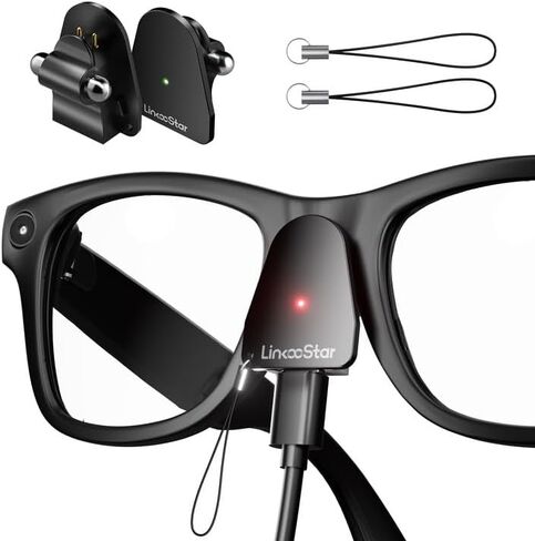 Charging Adapter Compatible with Ray-Ban Oakley Meta AI Smart Glasses(Gen 1&2),Portable Charger USB C Port for Wayfarer,Skyler,Headliner and HSTN Meta Accessories(2 Pcs) in Kuwait