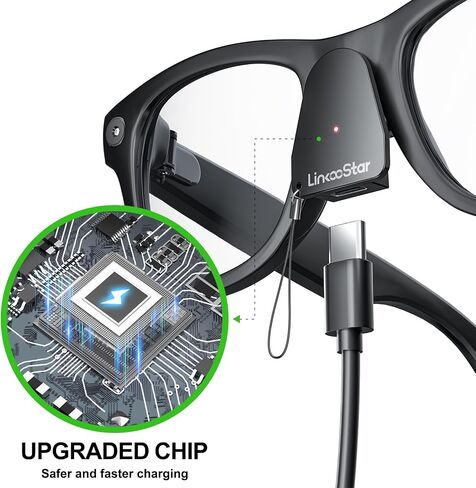 Charging Adapter Compatible with Ray-Ban Oakley Meta AI Smart Glasses(Gen 1&2),Portable Charger USB C Port for Wayfarer,Skyler,Headliner and HSTN Meta Accessories(2 Pcs) in Kuwait