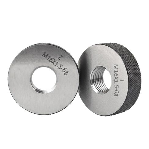 مجموعة واحدة (1 * GO + 1 * NOGO) دقة 6 جرام M59-M67 X0.5/0.75/1/1.25/1.5/2/3/4/5/5.5 متري قياسي أداة قياس خيط الأسنان الدقيقة (M65X0.75 6g T Z) in Kuwait