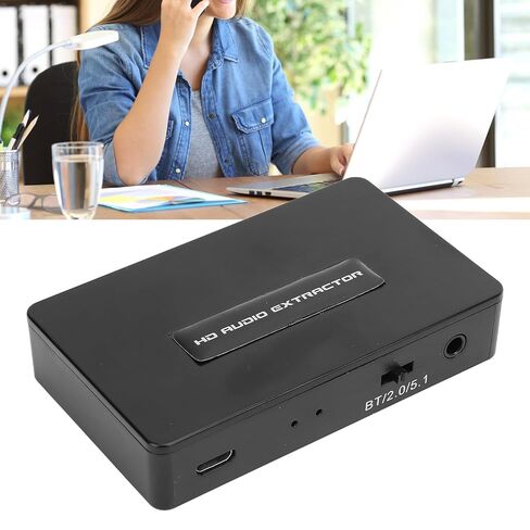 محول مستخرج الصوت HDMI 4K 30 هرتز، HDMI إلى HDMI بلوتوث SPDIF 3.5 مم مستخرج الصوت يدعم بلوتوث 2.0CH 5.1CH، لأجهزة الكمبيوتر المحمول ومكبر الصوت in Kuwait