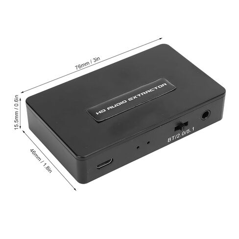 محول مستخرج الصوت HDMI 4K 30 هرتز، HDMI إلى HDMI بلوتوث SPDIF 3.5 مم مستخرج الصوت يدعم بلوتوث 2.0CH 5.1CH، لأجهزة الكمبيوتر المحمول ومكبر الصوت in Kuwait