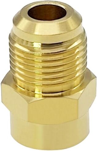 Hooshing 2PCS 1/2" Male Flare x 3/8" Female Flare Brass Tube Fitting Coupling Gas Line Adapter in Kuwait