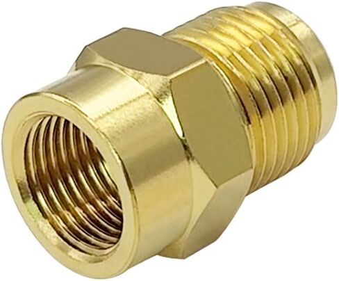 Hooshing 2PCS 1/2" Male Flare x 3/8" Female Flare Brass Tube Fitting Coupling Gas Line Adapter in Kuwait