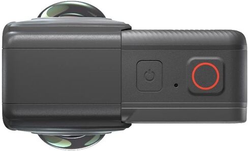 كاميرا Insta360 ONE RS Twin Edition مقاومة للماء بدقة 4K 60 إطارًا في الثانية وكاميرا 5.7K و360 درجة ودقة 48 ميجابكسل مع صورة Active HDR مع طقم تركيب خوذة مجاني in Kuwait