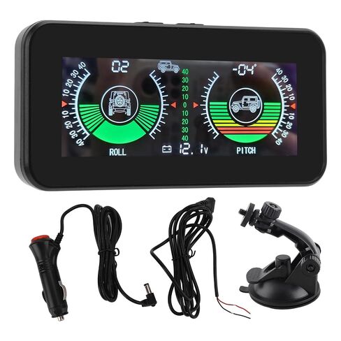 Keenso Universal Car Inclinometer, High Resolution Digital Angle Slope Meter with Real Time Pitch Roll Angle Measurement, Auto Start Stop, Voltage Monitor and Alert, for Automobile in Kuwait