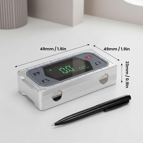 مقياس الميل الرقمي من Greensen مع قياس زاوية المحور المزدوج 60 مدى 0.3 دقة شاشة LED، قاعدة مغناطيسية لإنذار الوجه التلقائي للأعمال الخشبية وبناء السيارات in Kuwait