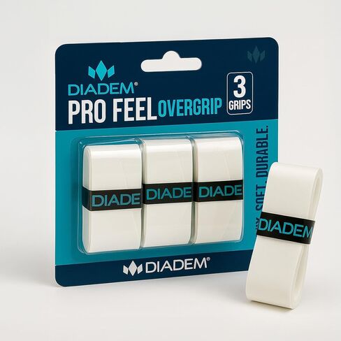 Diadem Pro Feel Overgrip | Ultra-Thin 0.6mm Tennis & Pickleball Grip Tape – Superior Cushioning, Moisture-Wicking & Long-Lasting Tackiness in Kuwait