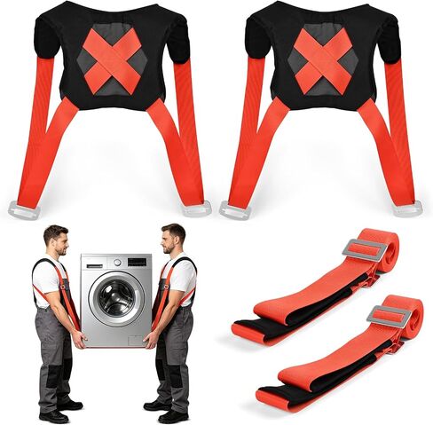 2 Pairs Moving Straps,Adjustable Lifting Straps for 2 Movers,Easily and Safely Move Furniture,Perfect for Lifting and Moving Heavy Objects in Kuwait