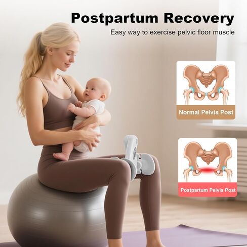 Thigh Master, Pelvic Floor Exercise Devices,Inner Thigh Exerciser,Thigh Master Thigh Exerciser for Women, Home Fitness Equipment for Hip/Leg/Butt (White) in Kuwait