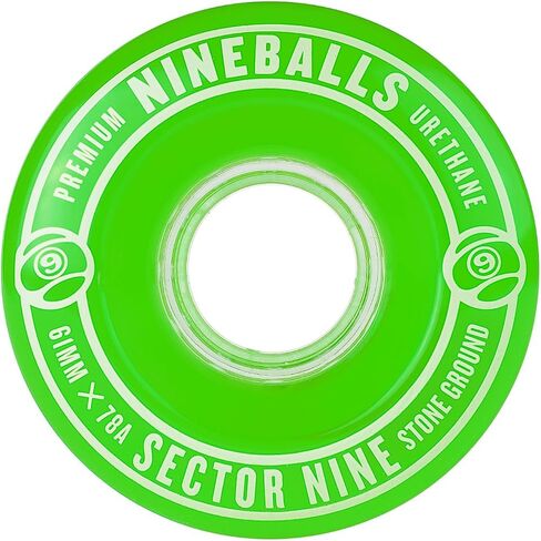 مجموعة عجلات القطاع 9 61 مم 78a Nineball باللون الأخضر - مباشرة من المصنع in Saudi Arabia