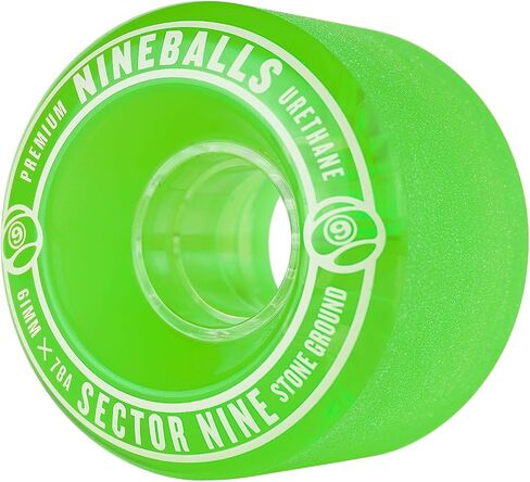 مجموعة عجلات القطاع 9 61 مم 78a Nineball باللون الأخضر - مباشرة من المصنع in Saudi Arabia