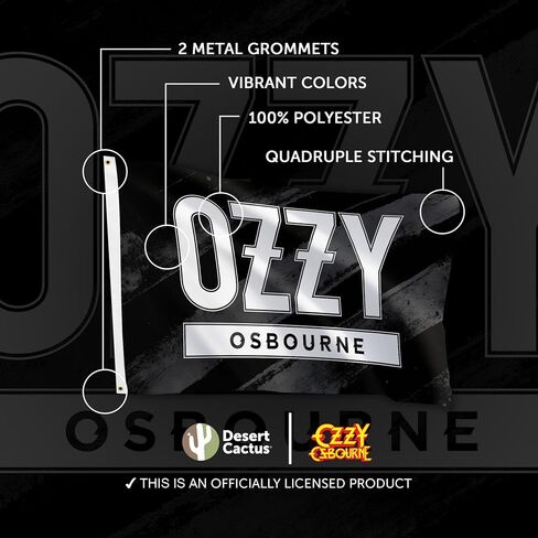 Desert Cactus Ozzy Osbourne Flag 100% Polyester Indoor Outdoor 3x5 feet Band Flags (Flag E) in Kuwait