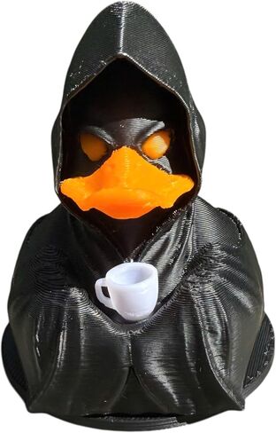 Grim Reaper Duck – Funny Gag Gift for Halloween or White Elephant – 3D Printed Gothic Figurine for Dashboard, Desk, or Spooky Collectible Display in Saudi Arabia