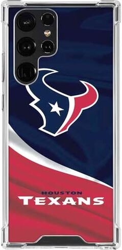 Skinit Clear Phone Case Compatible with Galaxy S23 Ultra - Officially Licensed NFL Houston Texans Design in Kuwait
