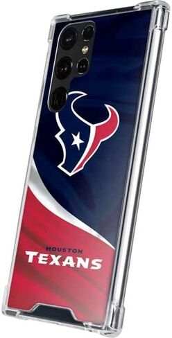 Skinit Clear Phone Case Compatible with Galaxy S23 Ultra - Officially Licensed NFL Houston Texans Design in Kuwait