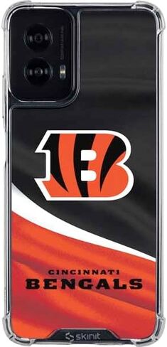 Skinit Clear Phone Case Compatible with Moto G Power 5G (2024) - Officially Licensed NFL Cincinnati Bengals Design in Kuwait
