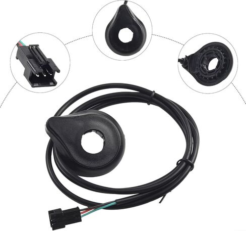 Electric Bicycle PAS Sensor with 12 Magnets for Double Hall System, Left Side Installation, ABS Material E-Bike Pedal Assist Sensor Replacement Part in Kuwait