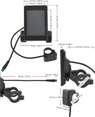 Keenso E Bike Display, E Bike Display LCD Display Screen Display for E Bike Display 5 Pin Ridstar Display S866 Display Display Control Screen Electric Bike 5 Pin Scooter LCD Control in Kuwait