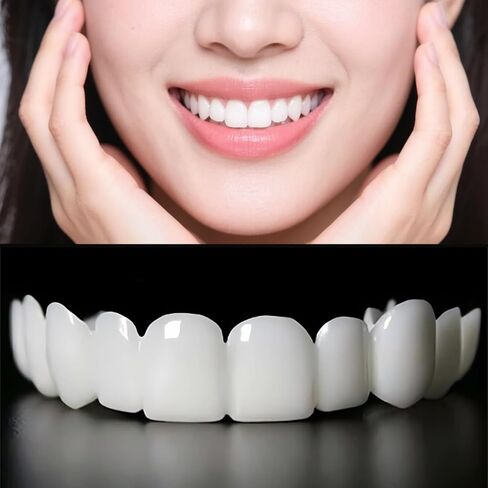 2 Pairs Flexible Smile Enhancement, Adjustable Comfort Fit, Unisex Reusable Daily Set Teeth Whitening Kits (White1) in Kuwait