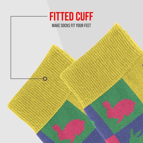 Easter Socks - Novelty Unisex Sock Set, Unique Designs And Fun Patterns in Kuwait