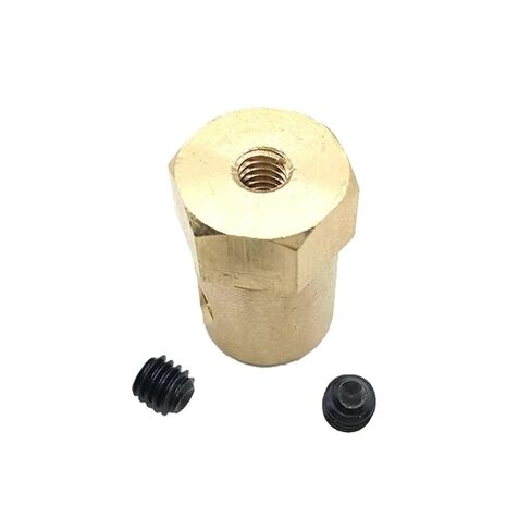 1pcs Parts Hexagonal Coupling 3mm 4mm 6mm 8mm Inner Bore Gear Motor Shaft Coupling with Screw(3mm 1pcs) in Kuwait