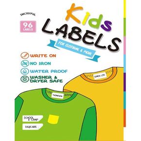 Ultimate All-Purpose No-Iron Fabric Labels for Kids - Self-Stick, Write-On, Washer & Dryer Safe - Ideal for School, Camp, Daycare & More - Pack of 72, 1.15" x 0.59 (Small Size)