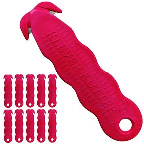Klever Kutter K - RED Cutters, Red, Pack of 10