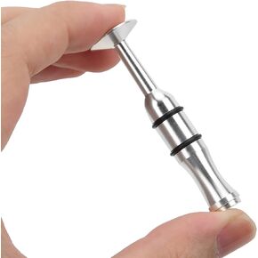 Embouchure Trainer, Lip Muscles Builder Training Device Made of Bass, Embouchure Trainer for Wind Player Trumpet Cornet Clarinet Saxophone Trombones(Silver)