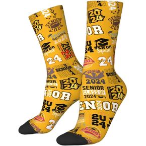 Luirioe Graduation Socks Grad Socks 2024 Graduation Novelty Crew Socks Funny Graduation Gifts
