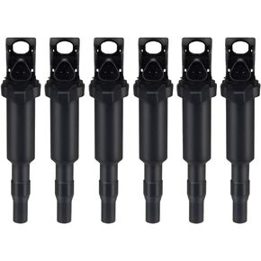 JDMON Ignition Coil Pack Compatible with BMW 325i, 335i, 328i, 525i, 530i, 330i, 650i, X3, X5, M5,M6 set of 6 Replaces OEM# 0221504470 12138616153 12138657273 12137594937 12137562744