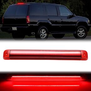 AUYICH LED Third Brake Light Compatible with [Suburban Yukon 1992-2004][Blazer 1994-2005][Tahoe 95-00][Jimmy 98-01][Escalade 99-00]Replacement, 3rd Brake Rear Center High Mount Stop Light, Smoked Lens