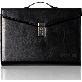 حقيبة مستندات مجلد ملفات مع قفل بكلمة مرور، منظم مكتب، جيب ملف بكلمة مرور، توسيع حافظات إدارة الأعمال، حقيبة مجلد ملفات من جلد البولي يوريثان مقاس A4 للعمل والسفر والمكتب والمنزل in Kuwait