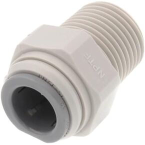 IPW Industries Inc-John Guest - Acetal Male Connector Quick Connect Fitting 3/8" OD/ 3/8" NPT | PI011223S
