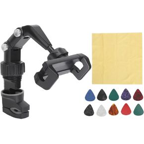 Guitar Mobile Phone Holder, Mount Flexible Adjust Headstock Cell Phone Clamp for Teaching Video Recording