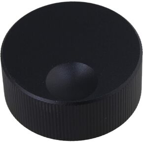 Yibuy 32x13mm Black Aluminum Sound Amplifier Audio Volume Fine-tuning Knob Rotary Control Knob 6mm Diameter