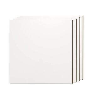 PYD Life 4 Pack Sublimation Hardboard Blanks MDF Wood Sheets White 12" x 12",1/8" Thick(3 mm) Custom Name Plate for Stanley 40 OZ Tumbler,for Xtool Glowforge 40 W Cutting Machine DIY Projects