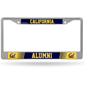 Rico Industries NCAA Cal Berkeley Golden Bears Alumni 12" x 6" Silver Chrome Frame W' Decal Insert Car/Truck/SUV Auto Accessory