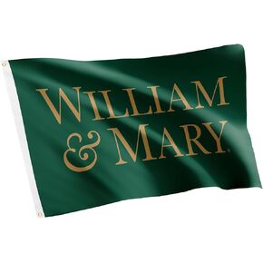 Desert Cactus College of William & Mary Flag Tribe W&M Flags Banners 100% Polyester Indoor Outdoor 3x5 (Style A)