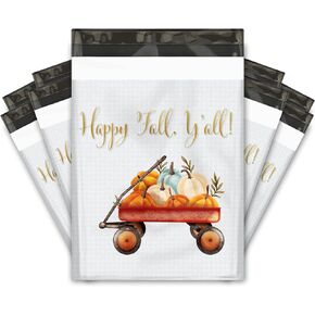 10x13 (100) Hello Fall Designer Poly Mailers Shipping Envelopes Premium Printed Bags