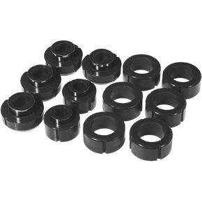 Prothane 7-115-BL Black Body and Standard Cab Pickup Mount Bushing Kit - 12 Piece