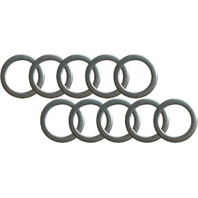 Yuauy 10 x Pedal Washers 20mm x 15mm w/ 1mm Thickness Stainless Steel Replacement Silver for Moutain Bike Road Bike
