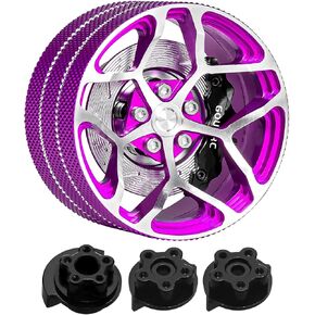 عجلة يد GOUPRC من الألومنيوم RC، ملحقات وحدة التحكم عن بعد عجلة القيادة مع أقراص الفرامل الفرجار للسيارات الزاحفة RC ترقيات جهاز الإرسال والطائرات بدون طيار (أحمر وأسود) in Kuwait