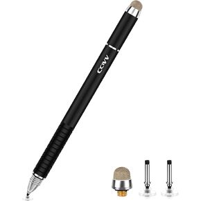 CCIVV Stylus Pen 2 in 1 Fine Point & Mesh Tip for Touch Screen, Compatible for Tablet and Cellphone (1Pc, Blue)