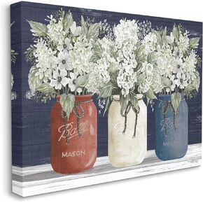 Stupell Industries Americana Floral Bouquets Rustic Flowers Country Pride, Canvas, 16x20