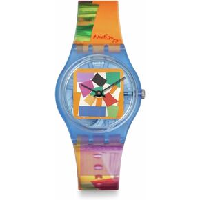 Swatch Casual Watch Transparent Quartz Bio-sourced Art Journey Matisse's Snail