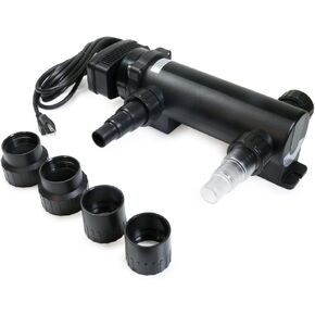 9W Non-Submersible UV Ultraviolet 11" Light Clarifier Lamp Filter for Aquarium Koi Pond Fish Tank